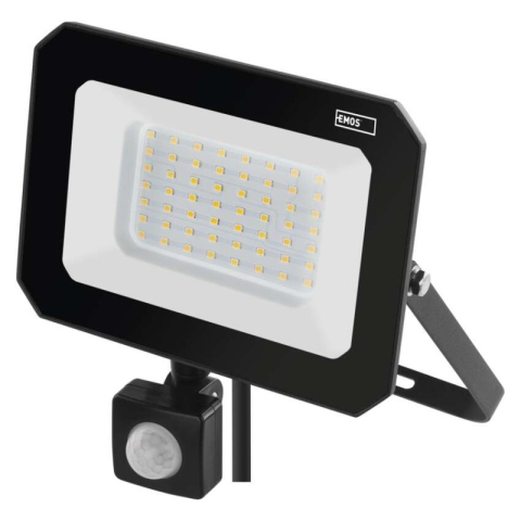 LED floodlight SIMPO with motion sensor, 50 W, black, neutral white [2]