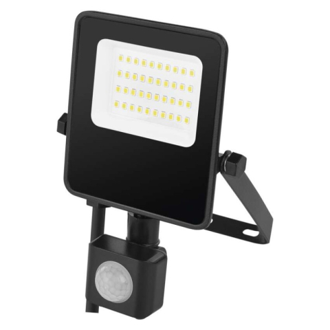 LED Floodlight VISIO with motion sensor, 20 W, black, neutral white [2]