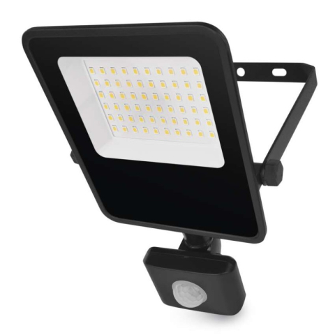 Emos - LED Floodlight VISIO with motion sensor, 30 W, black, neutral white