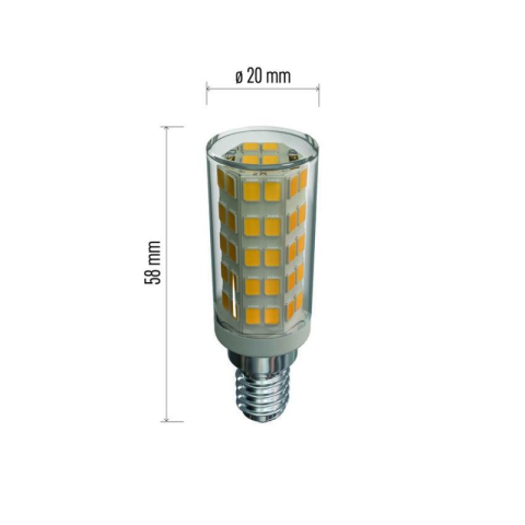 LED Fume hood bulb Classic JC / E14 / 4.5 W (40 W) / 465 lm / warm white [1]