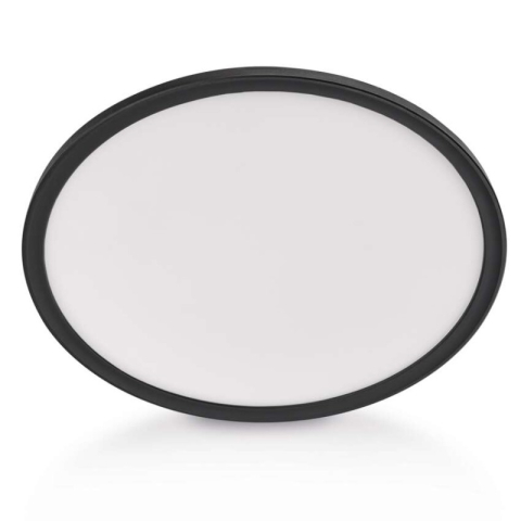 Luminaires - LED luminaire FLORI round, black, 18W, neutral white