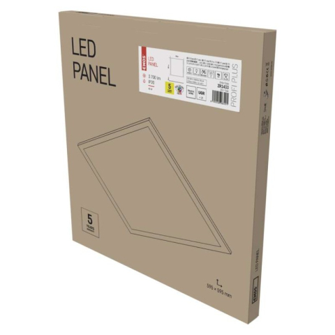 Luminaires - LED panel PROXO 60×60, recessed, white, 40W neut. white UGR