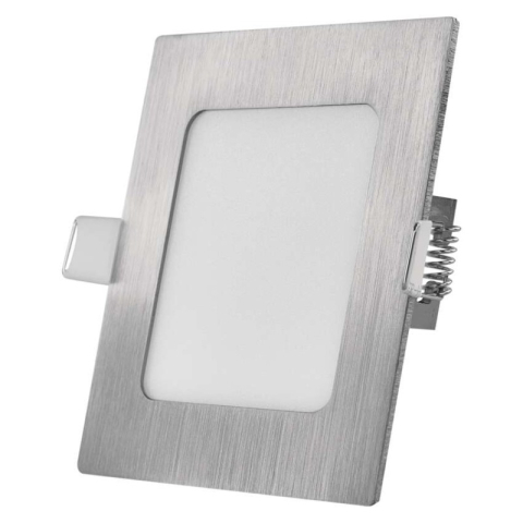 LED recessed luminaire NEXXO, square, silver, 7W, with change CCT [1]