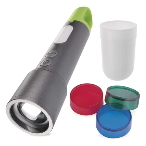 LED Flashlights - LED Rechargeable Metal Flashlight, 600 lm, 1 200 mAh