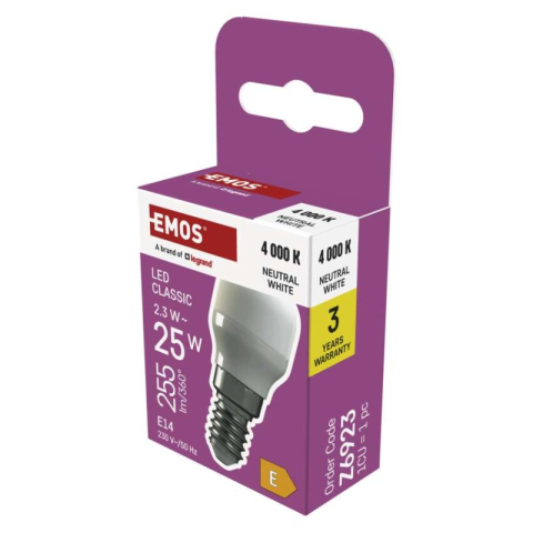 Emos - LED Refrigerator light bulb ST26 / E14 / 2,3 W (25 W) / 255 lm / neutral white