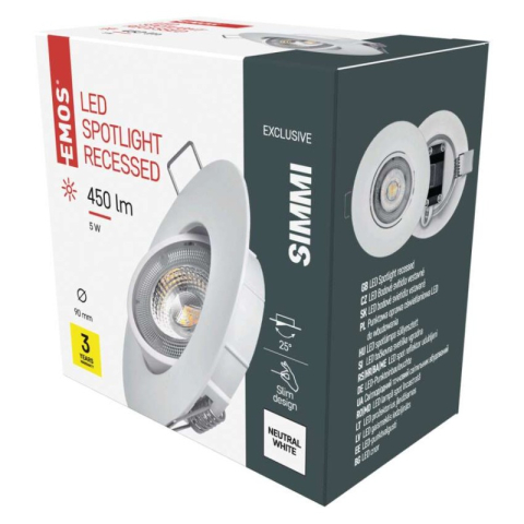 Luminaires - LED Spotlight SIMMI white 5W neutral white