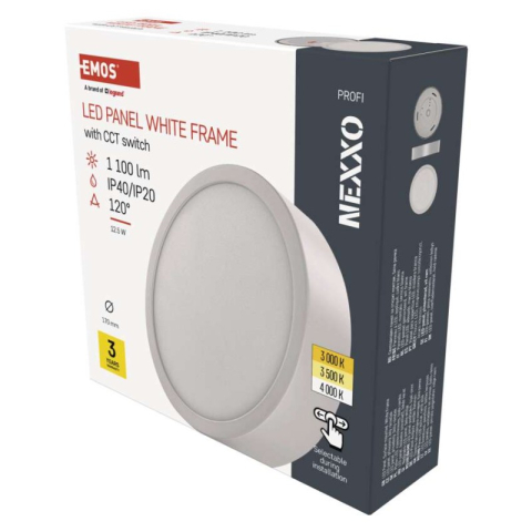 Luminaires - LED surface luminaire NEXXO, round, white, 12.5W, with change CCT