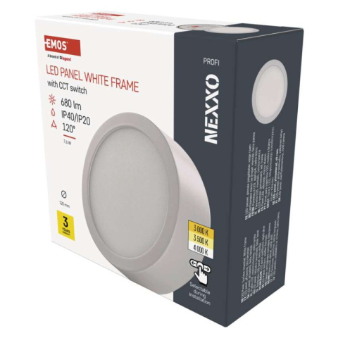 Luminaires - LED surface luminaire NEXXO, round, white, 7.6W, with change CCT