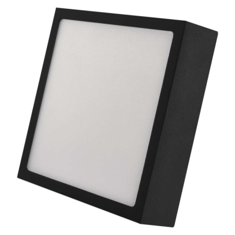 Luminaires - LED surface luminaire NEXXO, square, black, 12.5W, with change CCT