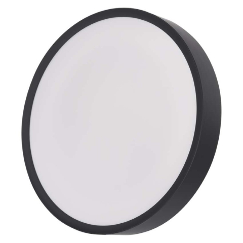 LED surface luminaire RORI round, black, 17W, with change CCT [1]