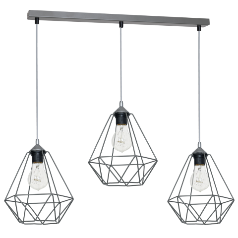 Corpuri de iluminat interior - LUSTRA BASKET GRI