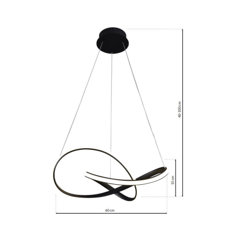 LUSTRA CAPPIO NEGRU 36 W [6]