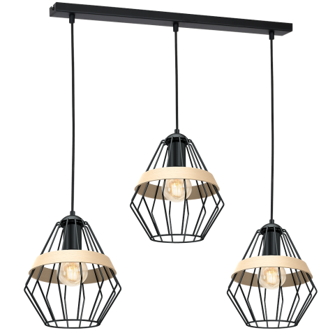 Corpuri de iluminat interior - LUSTRA CLIFF NEGRU