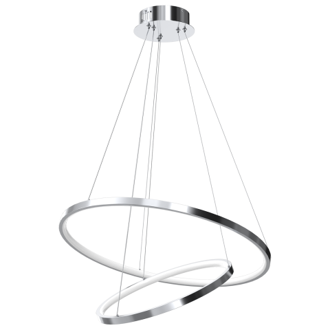 Lustre - LUSTRA HOOP CHROME 51W LED