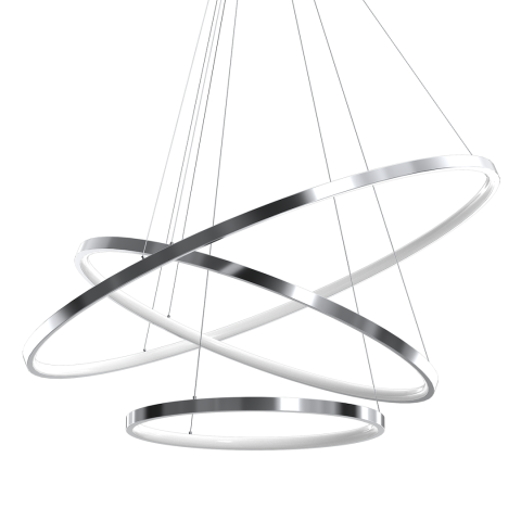 LUSTRA HOOP CHROME 93W LED [1]