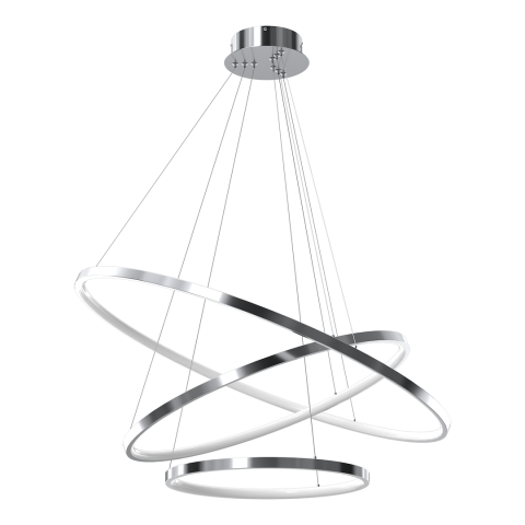 Lustre - LUSTRA HOOP CHROME 93W LED