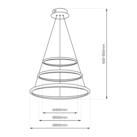 LUSTRA HOOP CHROME 93W LED [5]