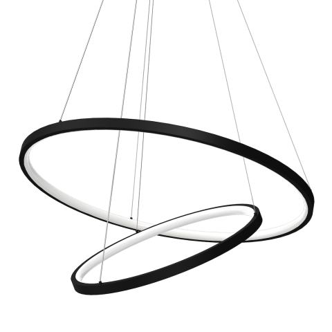 LUSTRA HOOP NEGRU 51W LED [1]