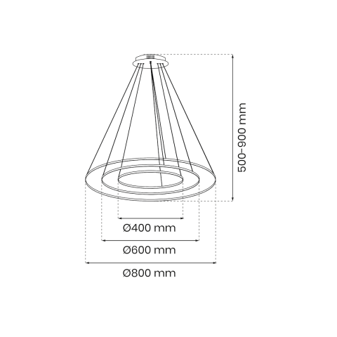 LUSTRA HOOP NEGRU 93W LED [5]