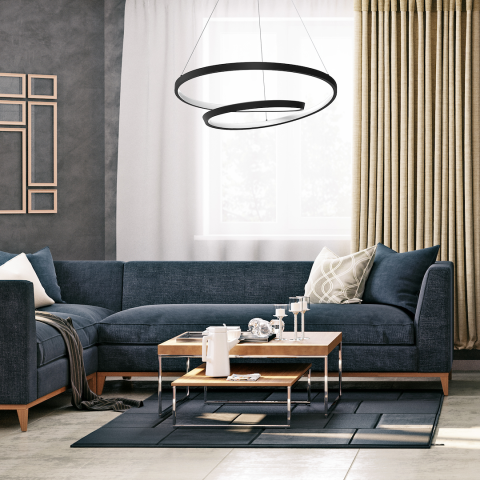 LUSTRA LUCERO NEGRU 48W LED [4]
