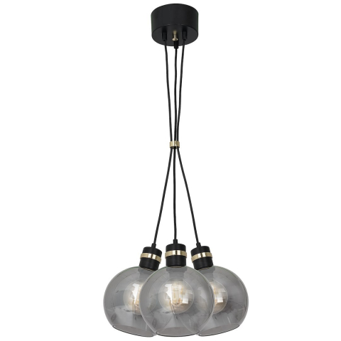 Corpuri de iluminat interior - LUSTRA OMEGA NEGRU/AURIU