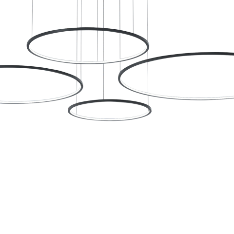 LUSTRA SATURNO NEGRU 120W LED [1]