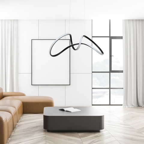 LUSTRA TESORO NEGRU 48W LED [3]