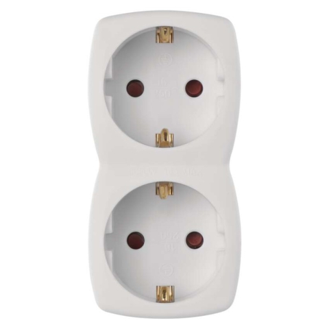 Multiple Socket SCHUKO 2× round [1]
