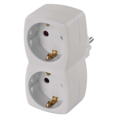 Emos - Multiple Socket SCHUKO 2× round