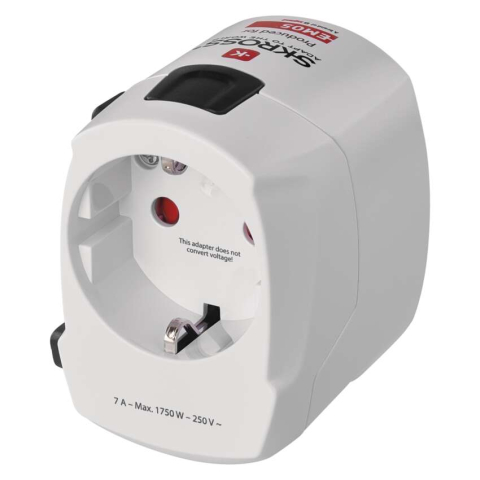 Adaptoare - ADAPTOR DE CALATORIE UNIVERSAL-AMERICA/AFRICA/ASIA, ALB