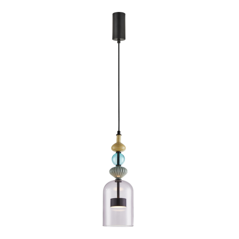 Corpuri de iluminat interior - PENDUL ARTE 12W LED NEGRU Ø13 CM