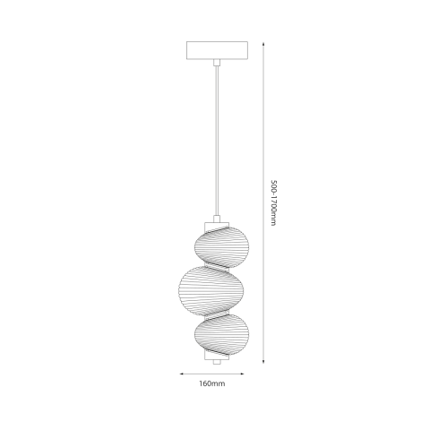 PENDUL BOLLA AURIU 12W LED [4]
