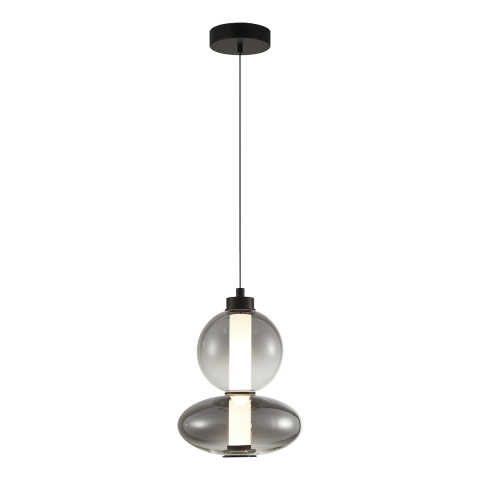 Corpuri de iluminat interior - PENDUL DAPHNE FUMURIU 12W LED