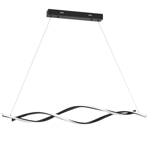 Corpuri de iluminat interior - PENDUL GRANT NEGRU 38W LED