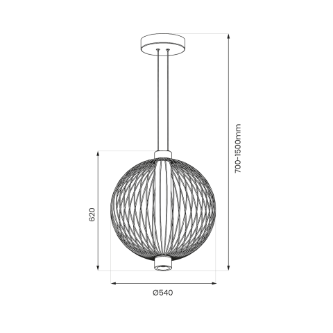 PENDUL KYOTO 39W LED Ø54 CM [4]