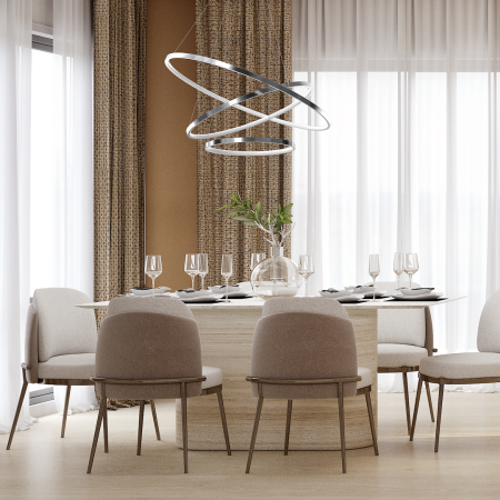 PENDUL LED HOOP CHROME [3]