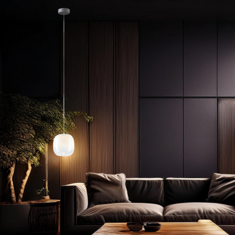 PENDUL VASO 2 ALB 4W LED [2]