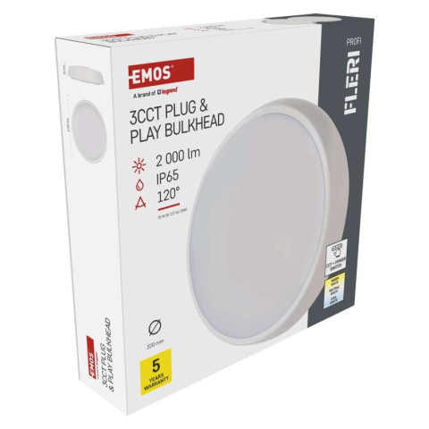 PLAFONIERA LED EMOS FLERI IP65 [13]
