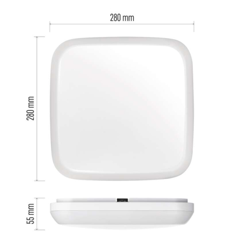 PLAFONIERA PATRATA DORI LED 18W IP54 [3]