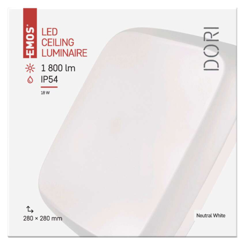 PLAFONIERA PATRATA DORI LED 18W IP54 [8]