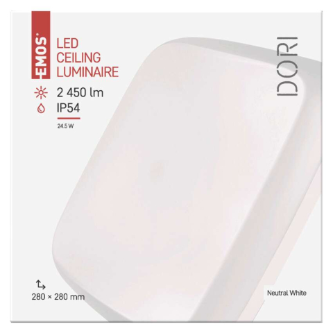 PLAFONIERA PATRATA DORI LED 24.5W IP54 [8]