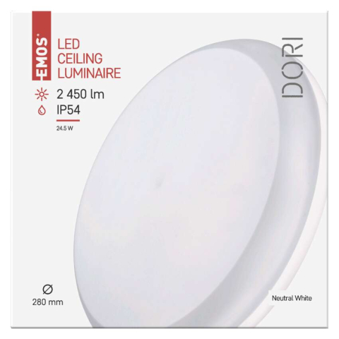 PLAFONIERA ROTUNDA DORI LED 24.5W IP54 [8]