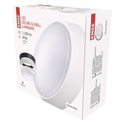 Corpuri de iluminat tehnice - PLAFONIERA ROTUNDA ZURI LED 14W IP54