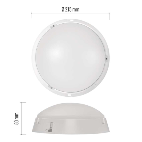 PLAFONIERA ROTUNDA ZURI LED 14W IP54 [4]