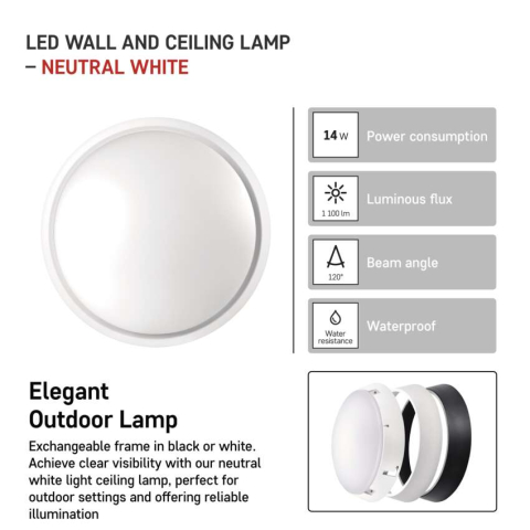 PLAFONIERA ROTUNDA ZURI LED 14W IP54 [5]