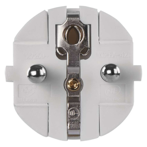 Plug for extension cord, white [1]