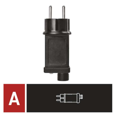 Emos - Power adapter for Christmas interconnecting lighting Standard/Profi, outdoor/indoor, timer