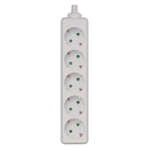 Plugs, sockets - Power Strip without cable 5 sockets SCHUKO