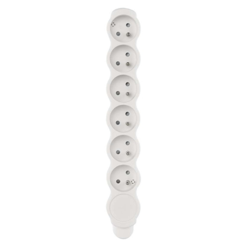 Power Strip without cable 6 sockets, white [1]
