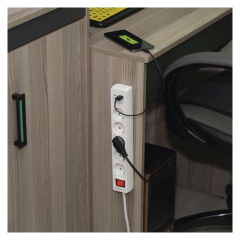 PRELUNGITOR 3M, 5 PRIZE, 1 USB-A, 1 USB-C, CU INTRERUPATOR, ALB [7]